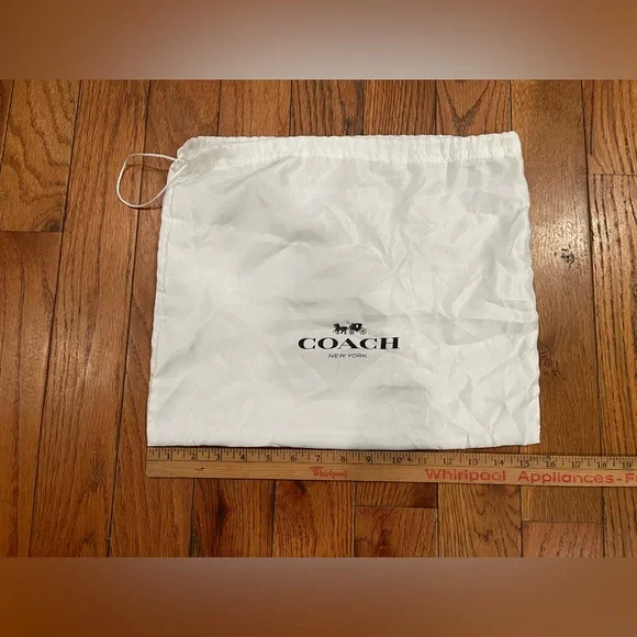 Vintage Coach Dust Bag Drawstring Purse Protective Cover Lot Used - Picture 6 of 9